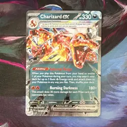 Pokemon TCG Charizard ex 054/091 SV Paldean Fates Double Rare Holo 330HP - Image 1