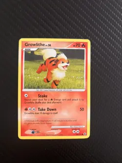 Pokemon TCG - Growlithe - 63/111 - Reverse Holo Common - Rising Rivals - VLP/NM - Image 3