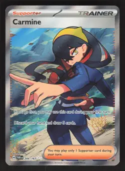 Carmine 204/167 Pokemon TCG SV06: Twilight Masquerade NM - Image 1
