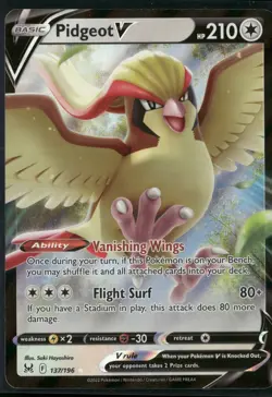 Pidgeot V #137/196 2022 Lost Origin Holo - Image 1