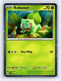 Bulbasaur (Cosmos Holo) 046 Holo Promo Scarlet & Violet Promo Pokemon Near Mint - Image 1