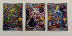 POKEMON Series 2 First Partner Illustration Grookey 052 Scorbunny 053 Sobble 054 - Image 1