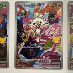 POKEMON Series 2 First Partner Illustration Grookey 052 Scorbunny 053 Sobble 054 - Image 3