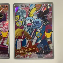 POKEMON Series 2 First Partner Illustration Grookey 052 Scorbunny 053 Sobble 054 - Image 4
