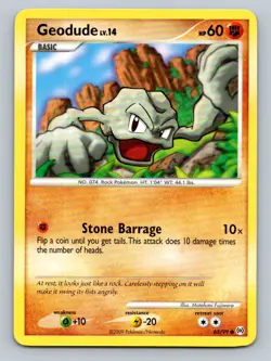 Pokemon Geodude Arceus 65/99 Light Play LP+ or Better - Image 1