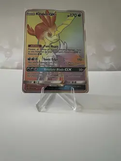 Pokemon Keldeo GX 240/236 Sm-Unified Minds Holo Secret Rare Full Art Rainbow NM - Image 1