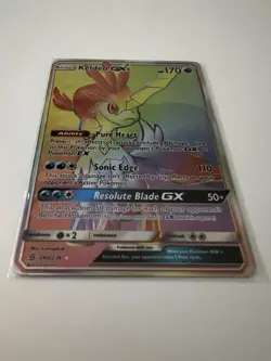 Pokemon Keldeo GX 240/236 Sm-Unified Minds Holo Secret Rare Full Art Rainbow NM - Image 2