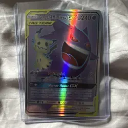 Pokemon Gengar & Mimikyu GX 164/181 SM Team Up Ultra Rare Holo Full Art Eng - Image 1