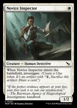 Novice Inspector - 29 - Murders at Karlov Manor- Near Mint - MTG - Image 1