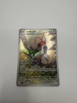 Pokemon Unfezant Holo Illustration Rare SV: Black Bolt 150/086 NM - Image 1