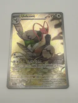 Pokemon Unfezant Holo Illustration Rare SV: Black Bolt 150/086 NM - Image 2