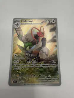 Pokemon Unfezant Holo Illustration Rare SV: Black Bolt 150/086 NM - Image 4