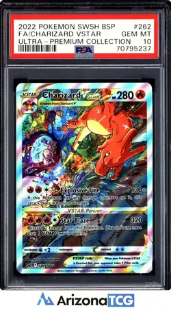Pokemon 2022 Charizard VSTAR SWSH262 Full Art UPC GEM MINT PSA 10 - Image 1