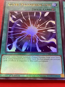 3x Super Polymerization | CH01-EN033 | Ultra Rare | NM | 1st Edition | YuGiOh! - Image 2