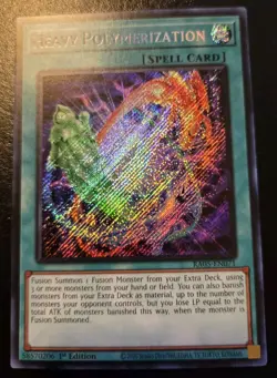 Heavy Polymerization RA05-EN071 1st Ed. Secret Rare Rarity Collection V Yu-Gi-Oh - Image 1
