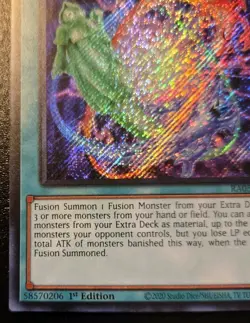 Heavy Polymerization RA05-EN071 1st Ed. Secret Rare Rarity Collection V Yu-Gi-Oh - Image 4