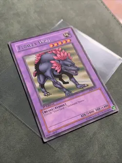 YUGIOH FLOWER WOLF LOB-107 1ST NA PRINT - Image 2
