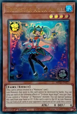 MP25-EN277 TRICKSTAR AQUA ANGEL ULTRA RARE 1ST EDITION YuGiOh CARD - Image 1