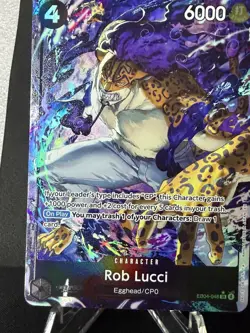 One Piece TCG English EB04-048 Rob Lucci Alt Art Parallel - Image 1