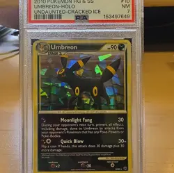 Pokemon TCG Umbreon Undaunted Cracked Ice Holo 10/90 PSA 7 2010 - Image 3