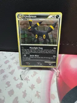 Pokemon TCG Umbreon Undaunted 10/90 Holo Exclusive Cracked Ice Holo - Image 1