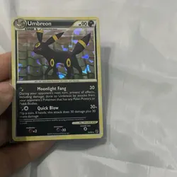 Pokemon TCG Umbreon 10/90 Prime Undaunted Holo Cracked Ice Light Play Condition - Image 1