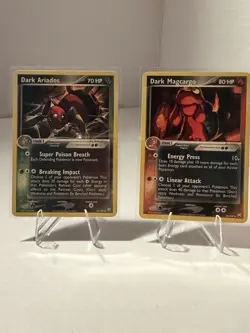 Pokemon Team Rocket Returns Lot Dark Magcargo 38/109 & Dark Ariados 30/109 - Image 1