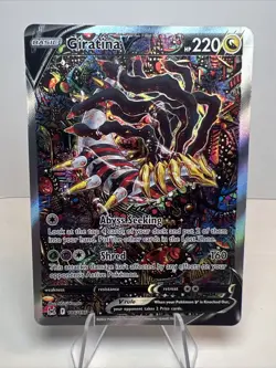 NM- Giratina V 186/196 Alternate Full Art Lost Origin AUTHENTIC Pokemon Card - Image 1