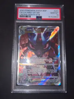 PSA 10 FRESH CERT Lucario VSTAR SWSH291 SWSH: Sword & Shield Promo Cards Holo - Image 3