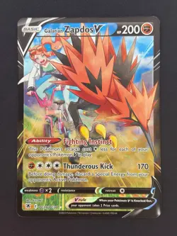 Galarian Zapdos V TG19/TG30 - Astral Radiance - Near Mint NM Pokemon Card - Image 1