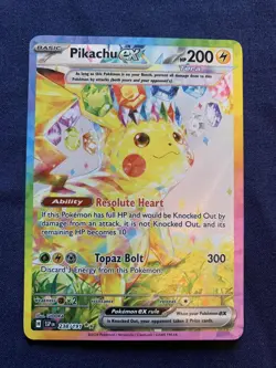 Pokemon Card Pikachu EX SIR 238/191 Surging Sparks Lp - Image 1