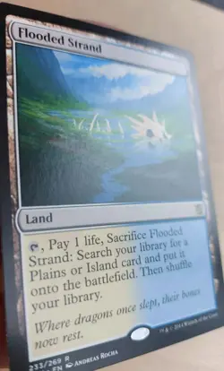 MTG FLOODED STRAND 233/269 KHANS OF TARKIR KTK CARD NM/MINT BPp5 - Image 2