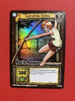 One Piece CCG Card TCG Nami The Navigator Vow Of The Tattoo Holo Quest Begins - Image 2