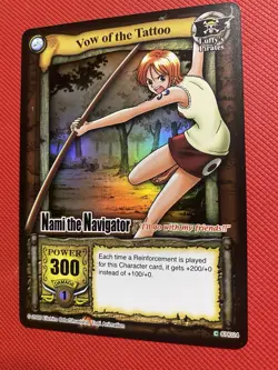 One Piece CCG Card TCG Nami The Navigator Vow Of The Tattoo Holo Quest Begins - Image 4