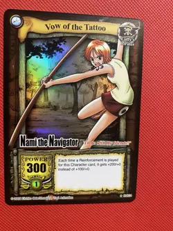 One Piece CCG Card TCG Nami The Navigator Vow Of The Tattoo Holo Quest Begins - Image 5
