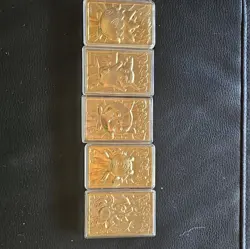 Nintendo 1999 Pokemon TCG Limited Edition Metal Foil Cards Lot Of 5 - Image 1