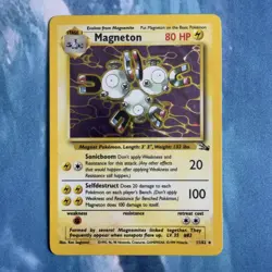 Pokemon Card | Magneton 11/62 Fossil Holo Rare 1999 WOTC Vintage Unlimited - Image 1