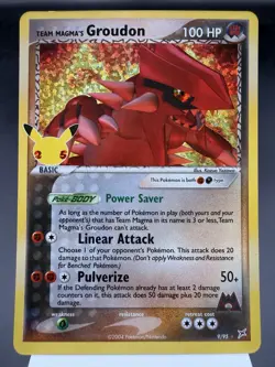 Team Magma’s Groudon 9/95 - Holo Rare - Celebrations Pokemon Card NM - Image 1