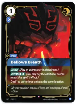 Bellows Breath Foil NM SFD MTG Spiritforged - Image 1
