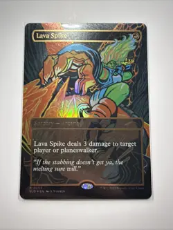 1x Lava Spike (2054) - Raised Foil MTG - Secret Lair - NM-Mint - Image 1
