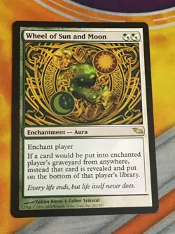 D1136 MAGIC GATHERING SHADOWMOOR WHEEL O SUN AND MOON #243 LP R MTG - Image 1