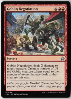 Goblin Negotiation (88) - Normal - Foundations (FDN) - NM - Image 1
