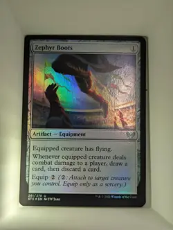 Zephyr Boots 261 Strixhaven: School of Mages Magic: The Gathering Foil NM - Image 1