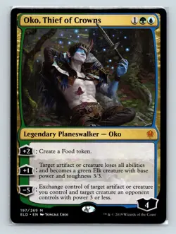 MTG Oko, Thief of Crowns M Throne of Eldraine 197 NM - Image 1