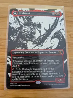 MTG Urabrask / The Great Work (Borderless) 0299 March of the Machine M/NM - Image 1