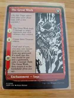MTG Urabrask / The Great Work (Borderless) 0299 March of the Machine M/NM - Image 2