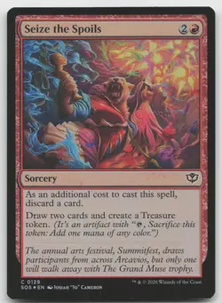 Seize the Spoils C Foil Secrets of Strixhaven 129 NM - Image 1