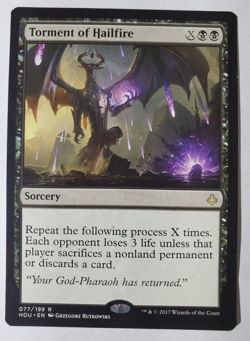 1x Torment of Hailfire - Hour of Devastation - Near Mint - Image 1