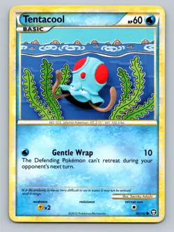 Pokemon Tentacool Triumphant 80/102 Light Play LP+ or Better - Image 1
