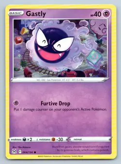 Pokemon Gastly Lost Origin LOR C 064/196 NM - Image 1